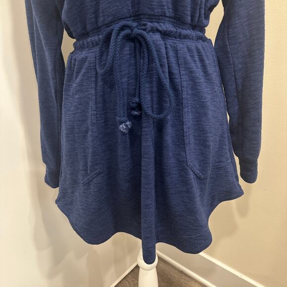 Daily Practice Anthropologie Navy Hoodie Tunic Hiking Dress Gorpcore Granola - Picture 6 of 15
